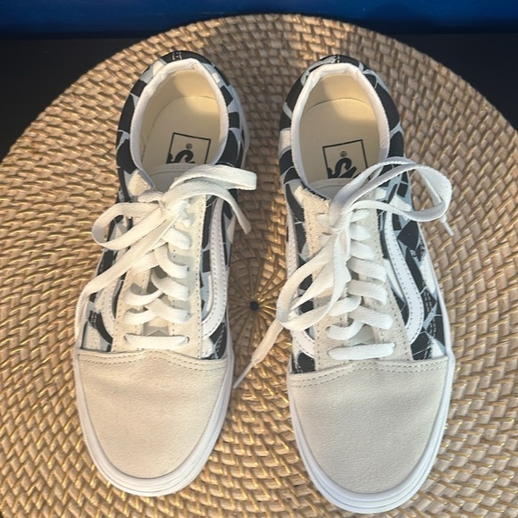 Unisex Vans Era Mosaic Checkerboard Leather / Suede Canvas Sneaker Size 7 - Picture 5 of 7